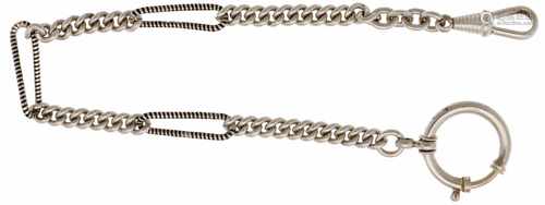 Pocket watch chain silver - Men's pocket watch.