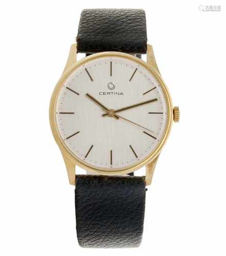 Certina vintage gold - Men's watch - Manual winding - Ca. 1970.