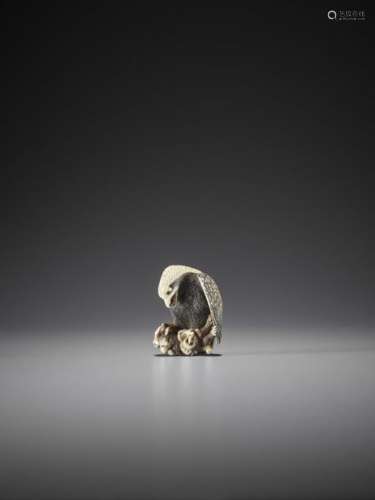 NAKAMURA TOSHIMARU: A SPECTACULAR IVORY NETSUKE OF…