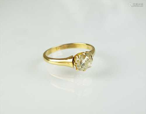 A single stone diamond ring