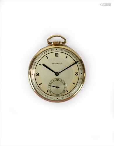 Manufacturer: Movado Model Name: Art Deco Pocket Watch Year: Circa 1935/36 Case No: 25432692588 Case