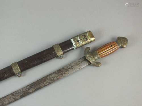 Chinese sword and scabbard