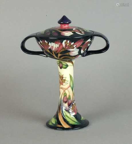 Moorcroft 'Symphony' twin-handled chalice and cover