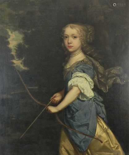 Circle of Sir Peter Lely, portrait, oil on canvas