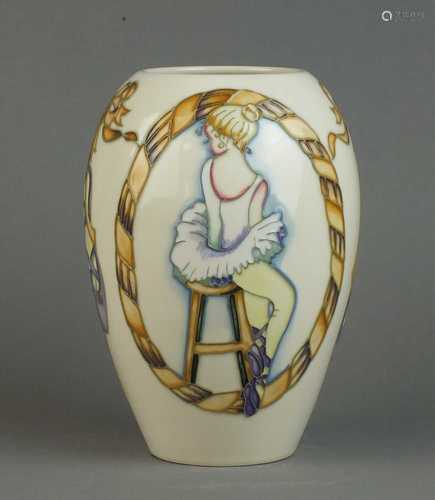 Moorcroft 'Ballet Shoes' vase