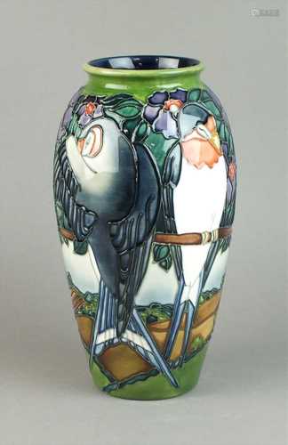 Moorcroft 'Swallows' vase