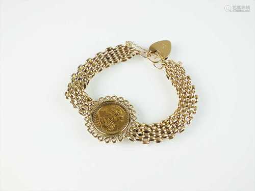 A half sovereign bracelet