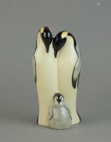 Moorcroft 'Emperor Penguin' family group