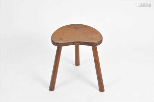 Robert 'Mouseman' Thompson, an oak cow stool,