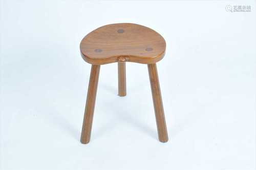 Robert 'Mouseman' Thompson, an oak cow stool