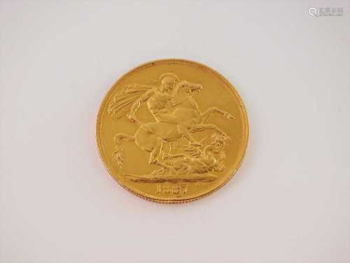 A Victoria Jubilee head £2 coin