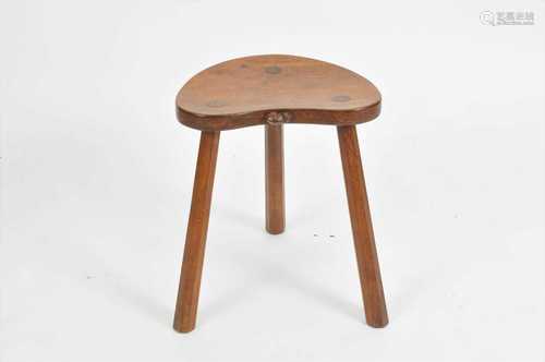 A Robert 'Mouseman' Thompson, an oak cow stool