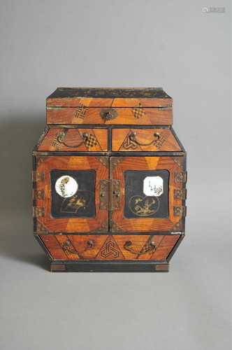 A Japanese Meiji period table cabinet