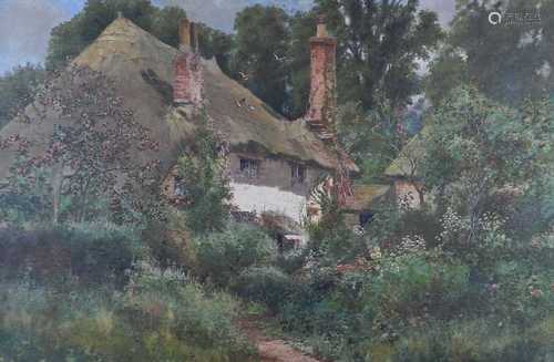 Arthur Wilkinson, Devon Cottage, oil on canvas