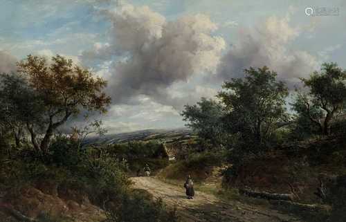 Joseph Thors (1835-1920), rural landscape, oil on canvas