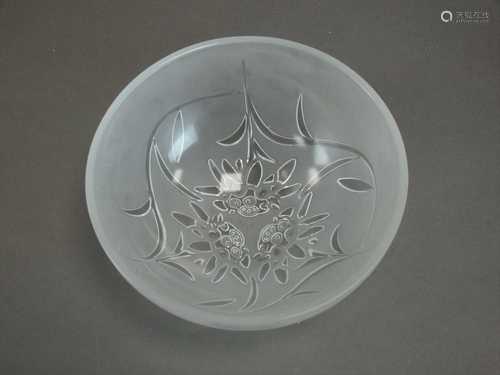 Lalique Crystal 'Edelweiss' bowl