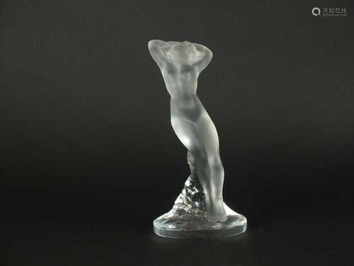 Lalique Crystal reclining nude female figure