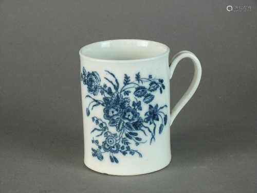 Caughley 'Bouquets' mug, circa 1776-94
