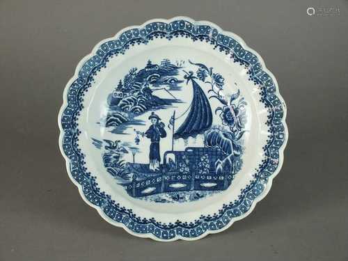 Caughley dessert plate, circa 1785