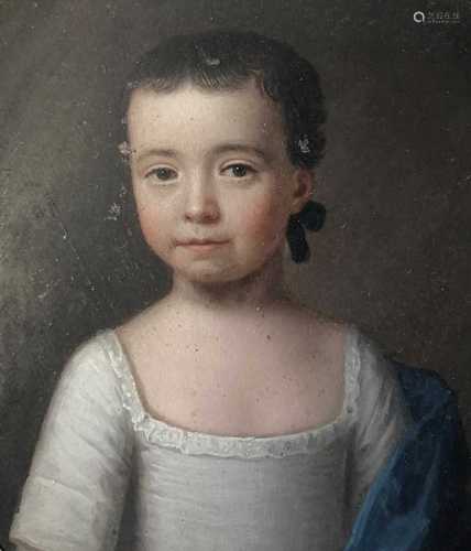 British school, early 18th century, portrait of a young girl