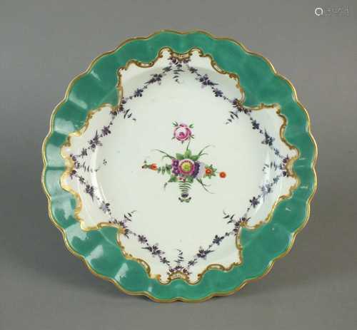 Worcester plate, circa 1770