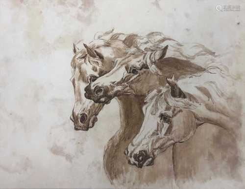 British school, late 18th century, Horse studies