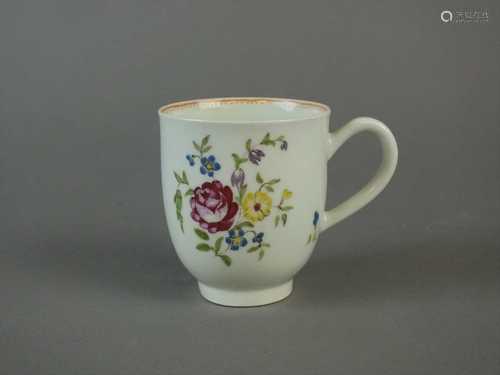 Worcester coffee cup, circa 1765-68