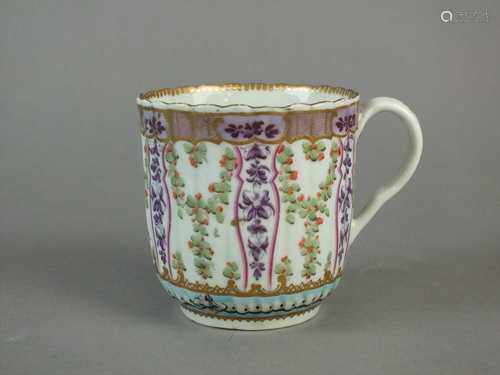 Worcester 'Hop Trellis' coffee cup, circa 1775