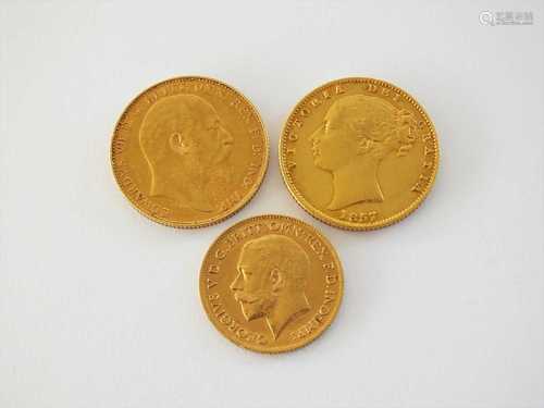 Two sovereigns and a half sovereign