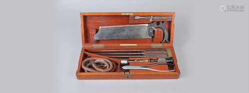 An early-mid 19th cased surgeon's amputation kit by Millikin & Lawley, possibly campaign