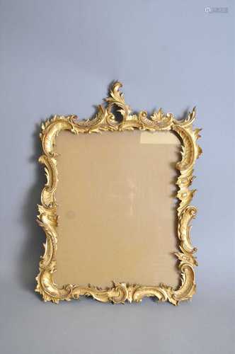 A finely carved and gilded 19th century Florentine type frame,