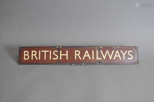 An original British Railways enamel sign