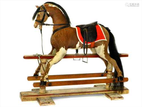 “Brown Jack” a professionally restored Bauer & Krause 1920s Rocking Horse