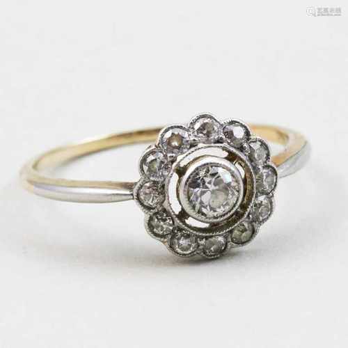 Jugendstil-Diamantring.