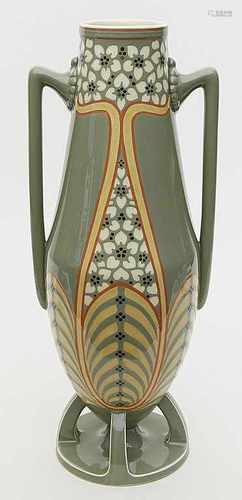 Große Jugendstil-Vase, Villeroy & Boch.