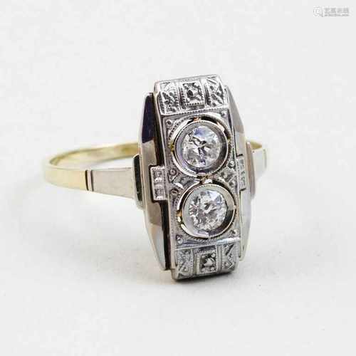 Art Deco-Diamantring.