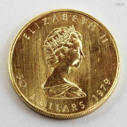 Kanada, Elisabeth II., 50 Dollar Maple Leaf, 1979.