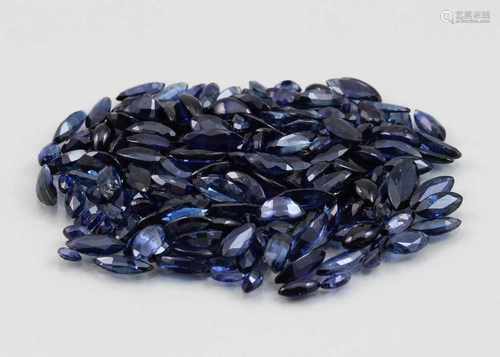 Konvolut blaue Saphire, zus. 47,25 ct.