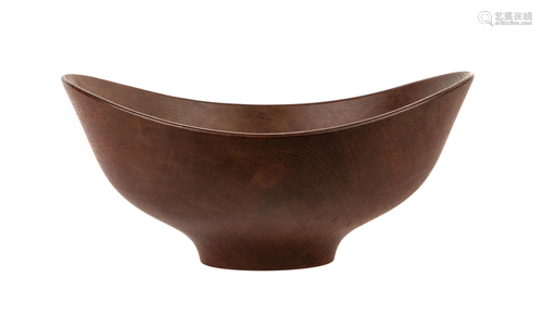 Finn Juhl and Kay Bojesen, Teak Oval Bowl