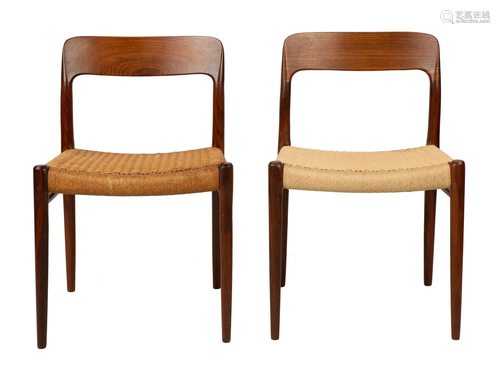 Pair of J.L. Møller Side Chairs