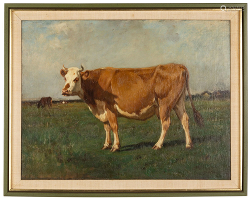 Ogden Wood (American, 1851-1912) Cow