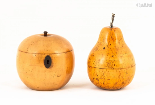 George III Tea Caddy & Pear Tea Caddy