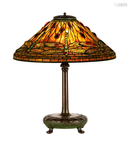 Tiffany Studios, NY Dragonfly Table Lamp