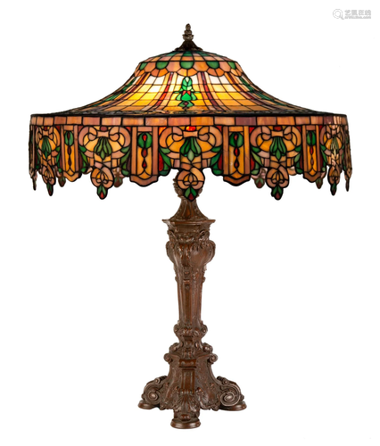 Gorham Leaded Table Lamp