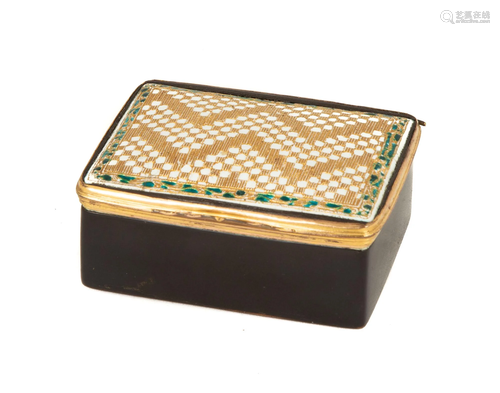 Gold & Enameled Box