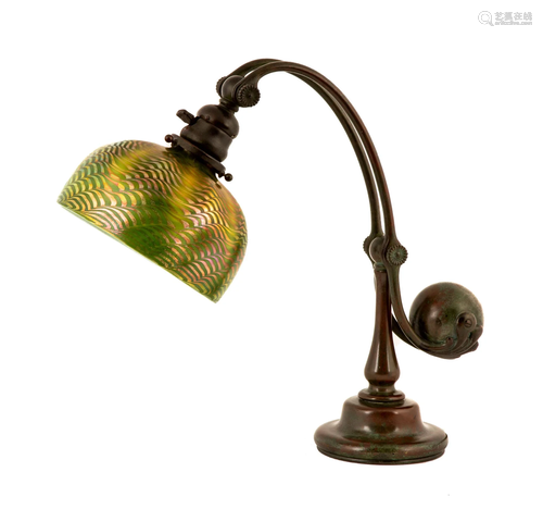 Tiffany Studios, NY Counter Balance Table Lamp