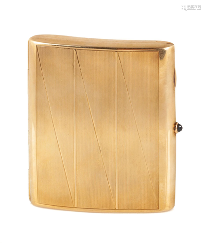 Art Deco 14kt Gold Cigarette Case