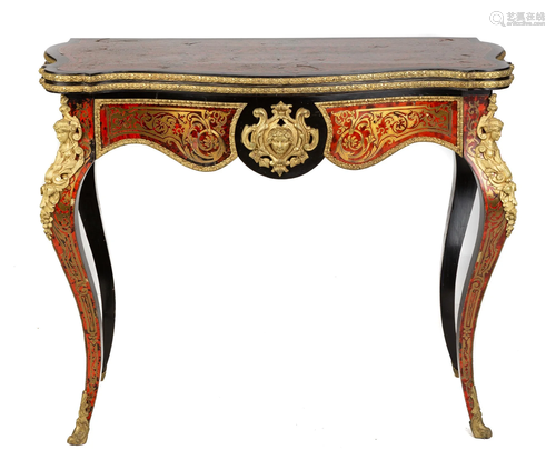 Louis XV Style Ormolu Mounted Boulle Game Table