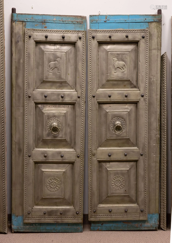 East Asian Silver and Teak Doors