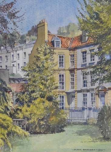 Frank Shipsides (1908-2005) - Watercolour - 'Dowry Square, Hotwells', signed and dated 1979 lower